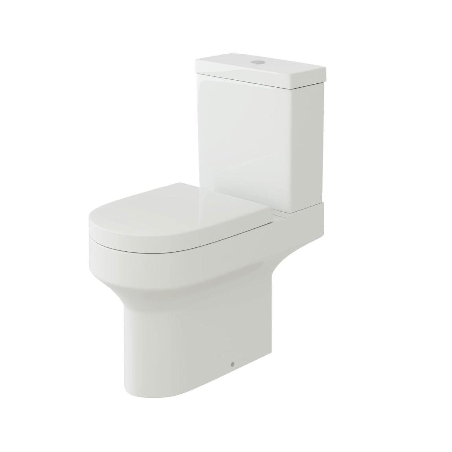 iBathUK Toilets > Close Coupled Toilets Rimini Ceramic Close Coupled Toilet - White