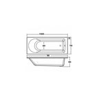 VeeBath Rosina 1500mm Bath Vanity Basin Unit Toilet & Mixer Taps Bathroom Suite