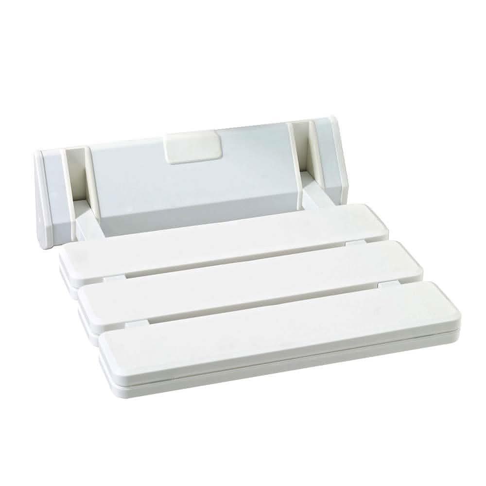 VeeBath Shower Folding Chair Disability Aid Bath Spa Bathing Wall Hung Mounted White