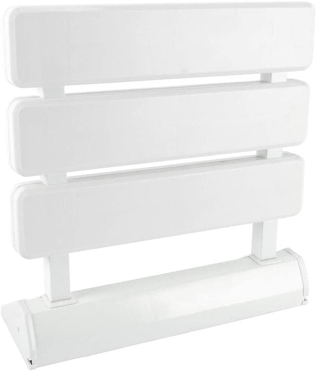 VeeBath Shower Folding Chair Disability Aid Bath Spa Bathing Wall Hung Mounted White