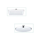 VeeBath Showers > Fixed Shower Heads Shower Head Fixed Round Square Chrome 8inch Replacement Waterfall Shower Heads