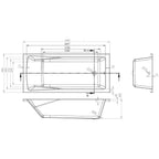 VeeBath Sophia 1800mm Bath Vanity Basin Unit Toilet & Mixer Taps Bathroom Suite