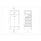 VeeBath Toilet Vanity Basin Cabinet WC Laundry Unit Bathroom Storage Furniture 1300mm