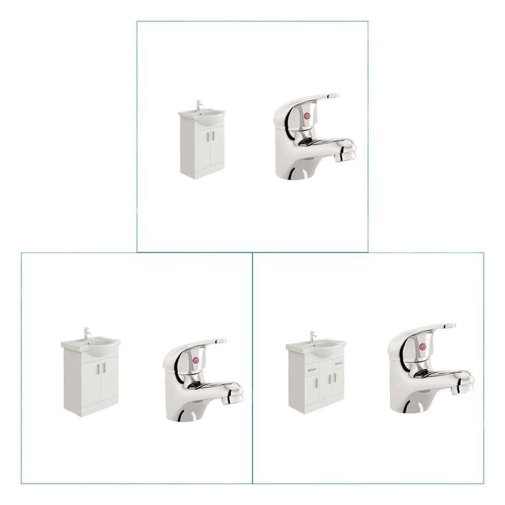 VeeBath Furniture > Vanity Units Vanity Basin Cabinet Furniture Mono Chrome Basin Mixer Tap