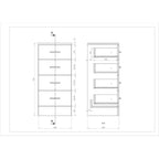 VeeBath Vanity Basin Unit Storage Drawer Unit Cabinet WC Toilet Furniture Set - 1450mm