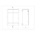 VeeBath Vanity Bathroom Furniture Set WC Toilet Unit Pan Cistern Laundry 1400mm