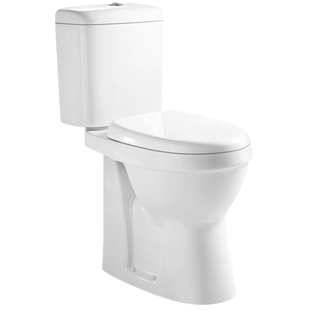 VeeBath Toilets > Close Coupled Toilets Verona Ceramic White Close Coupled Toilet